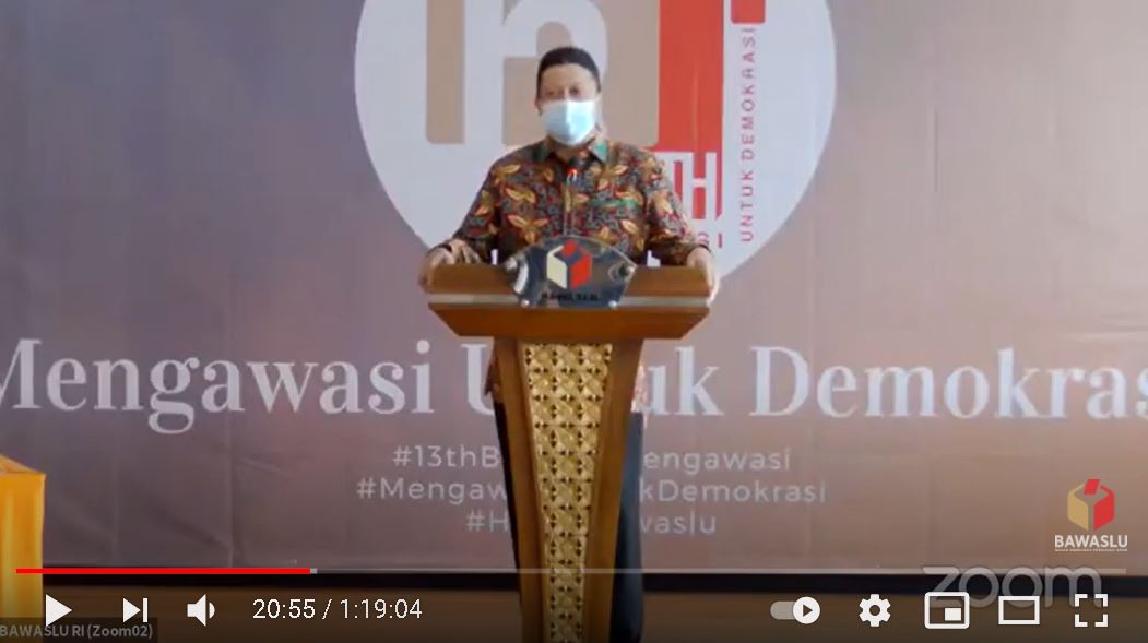 Harlah ke-13 Bawaslu, Ketua DKPP:  Semakin Dewasa Mengawasi untuk Demokrasi
