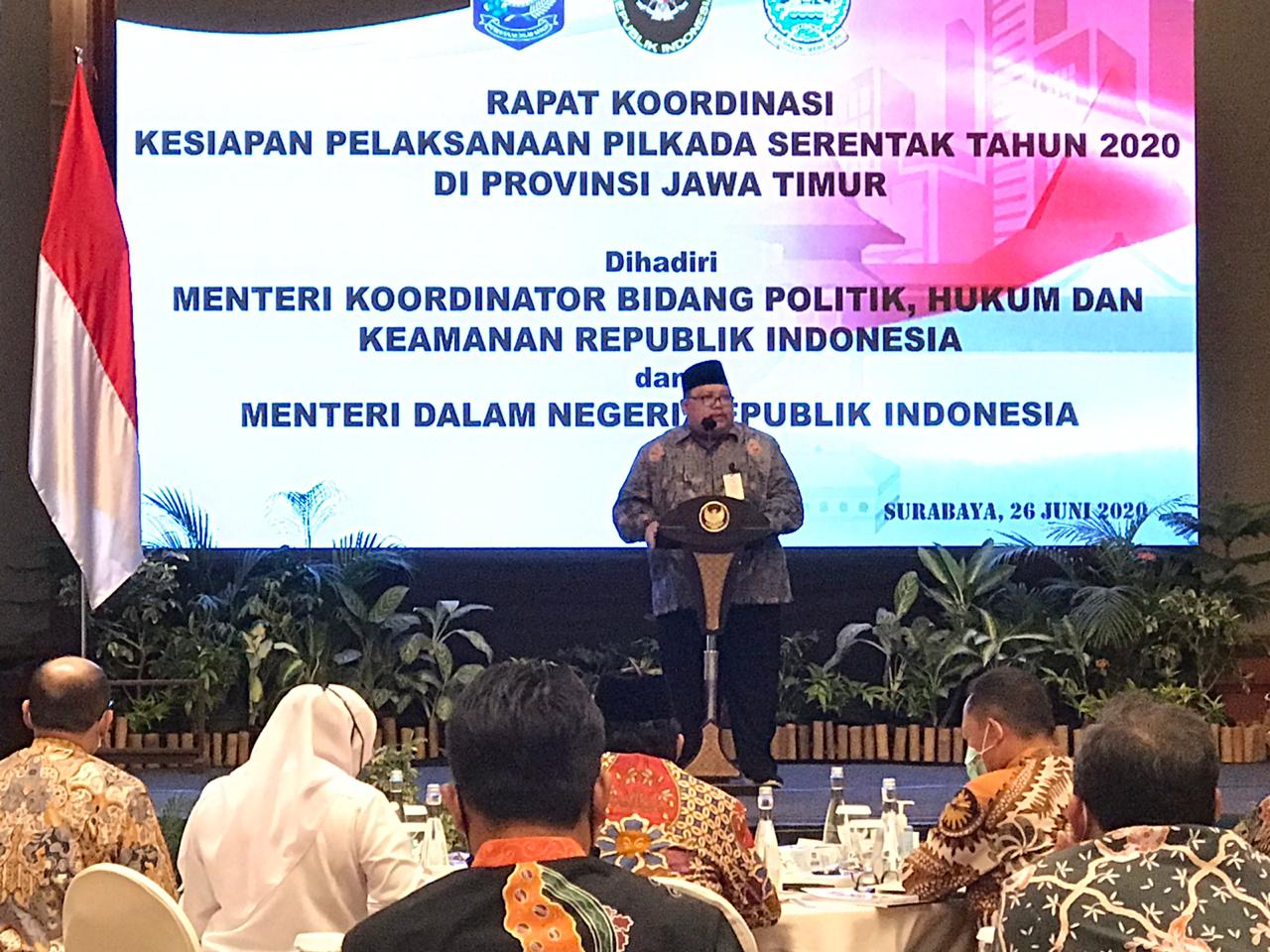 Di Hadapan Menkopolhukam, Amin Paparkan Persiapan Pilkada Jatim 2020