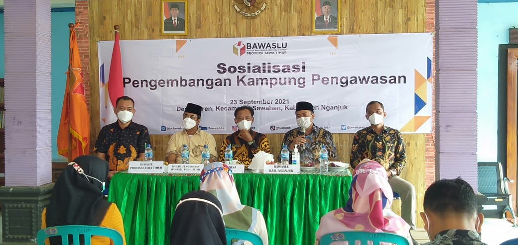 Bawaslu Jatim Perkuat Pengawasan dan Antipolitik Uang di Desa Duren Kabupaten Nganjuk