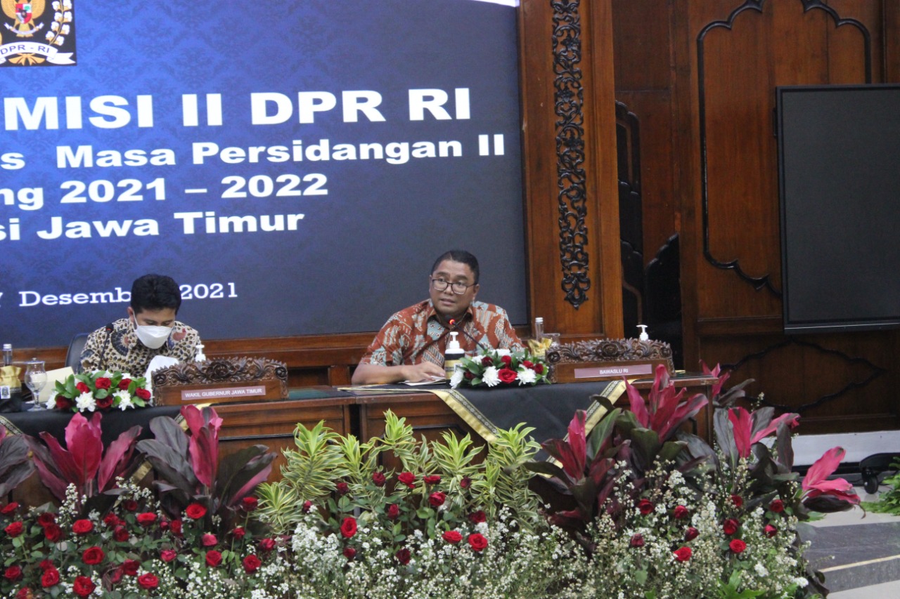 Kunjungan Kerja DPR RI ke Jatim, Fritz Jawab Wacana Keserentakan Rekrutmen Penyelenggara Pemilu