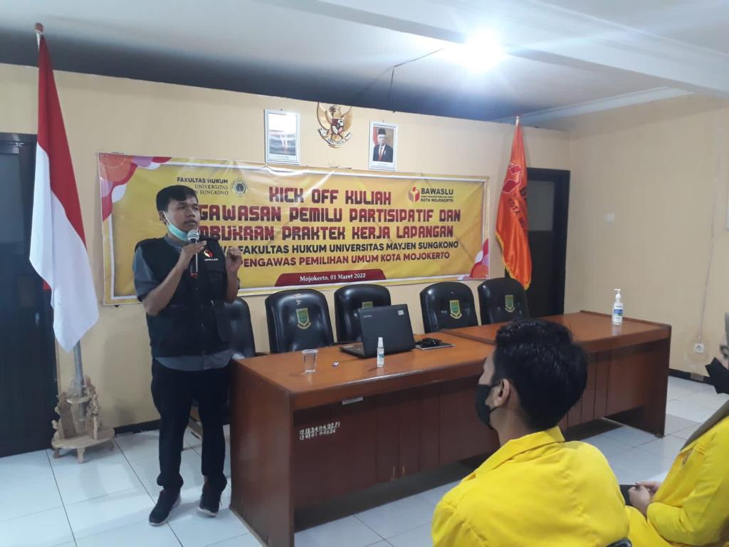 Selama sebulan, Bawaslu Kota Mojokerto Libatkan 59 Mahasiswa Praktek Kerja Lapangan Pengawasan