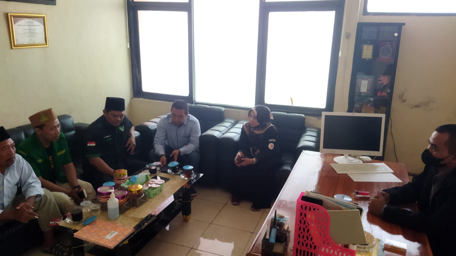 Terima Audiensi Ansor Bangil, Bawaslu Kabupaten Pasuruan Bahas Pengawasan Partisipatif