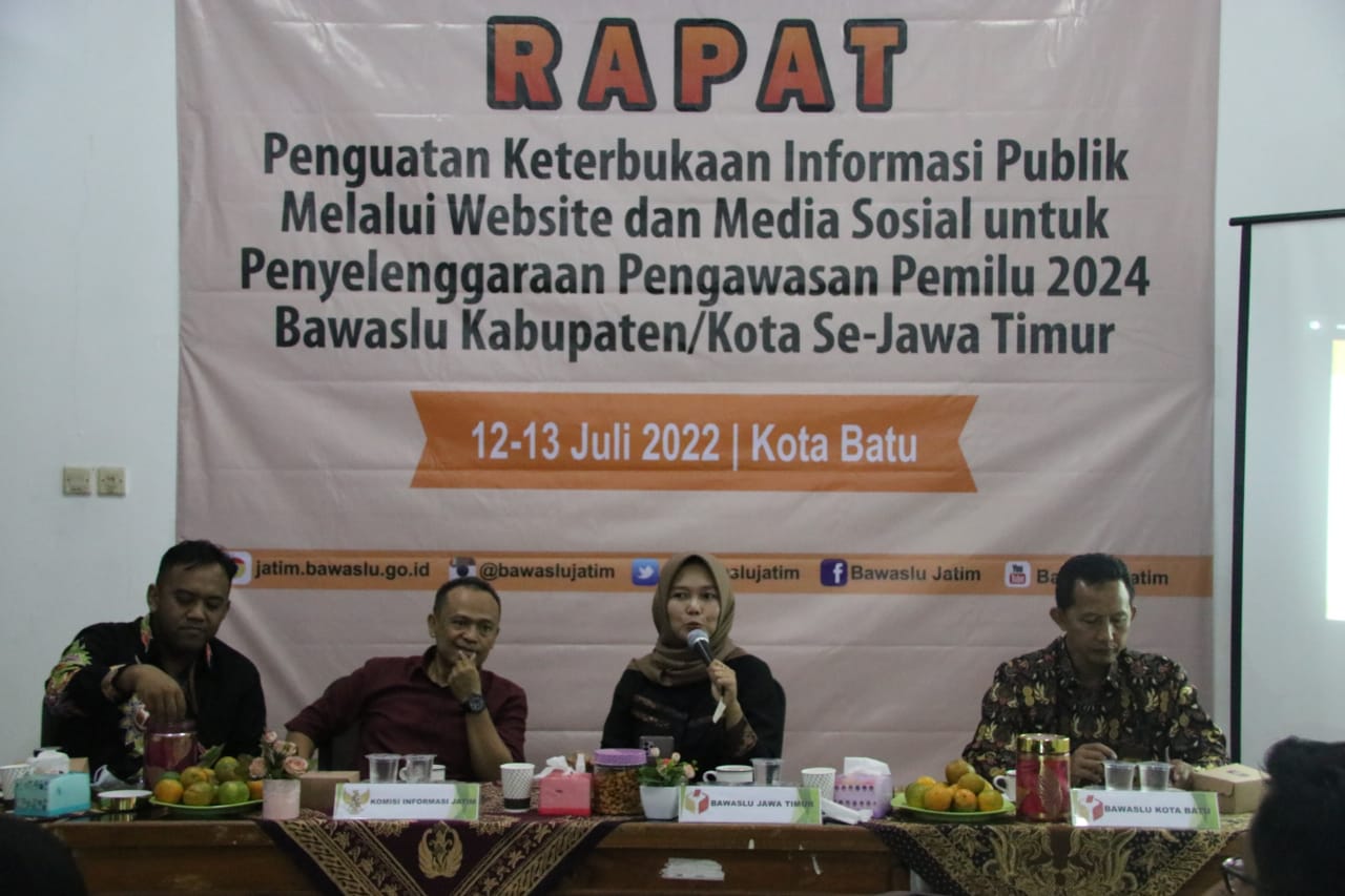 Bawaslu Se-Jatim Perkuat Keterbukaan Informasi di Website dan Media Sosial
