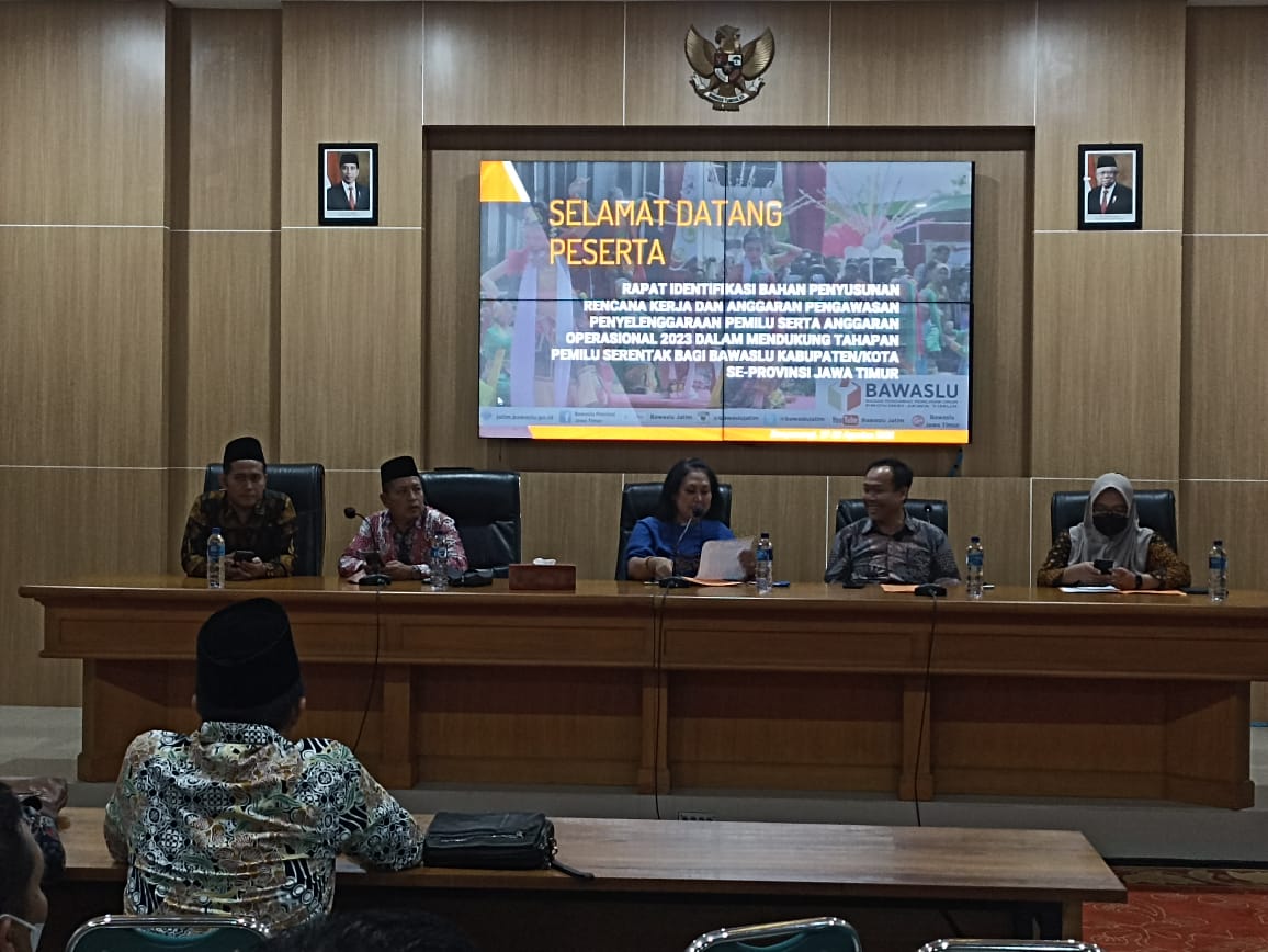 Untuk Perencanaan yang Andal, Transparan, Akuntabel, Modern, Bawaslu Jatim Analisa Kebutuhan Anggaran Tahun 2023