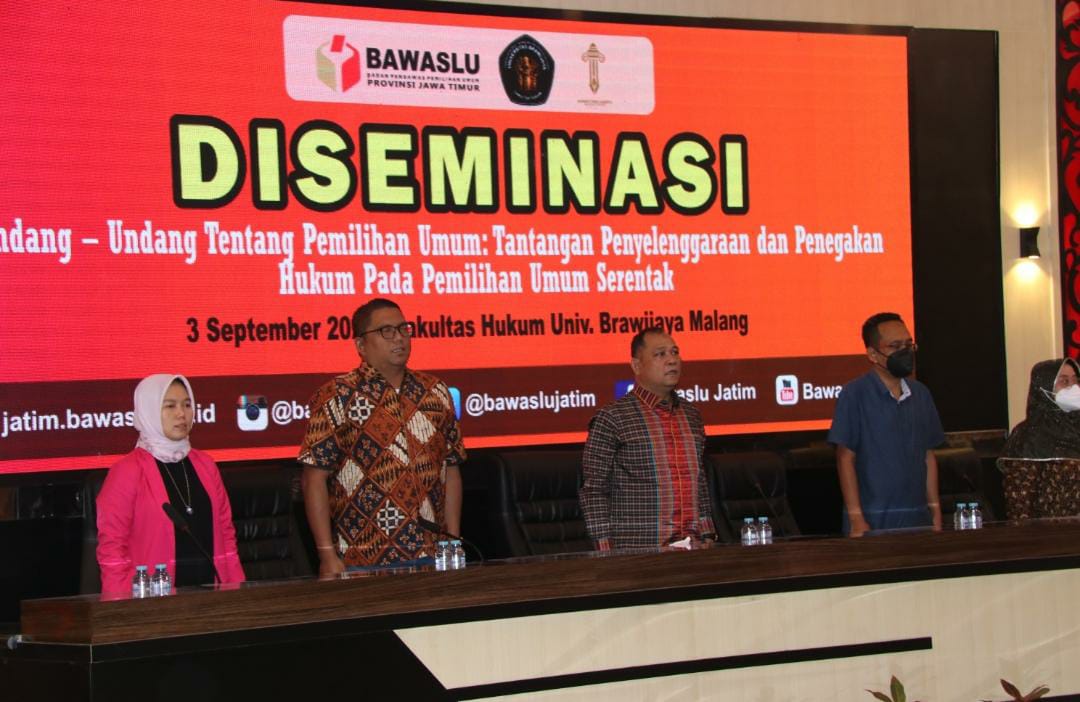 Diseminasi UU Pemilu di FH Brawijaya, Totok; Fokus Bawaslu adalah Pencegahan