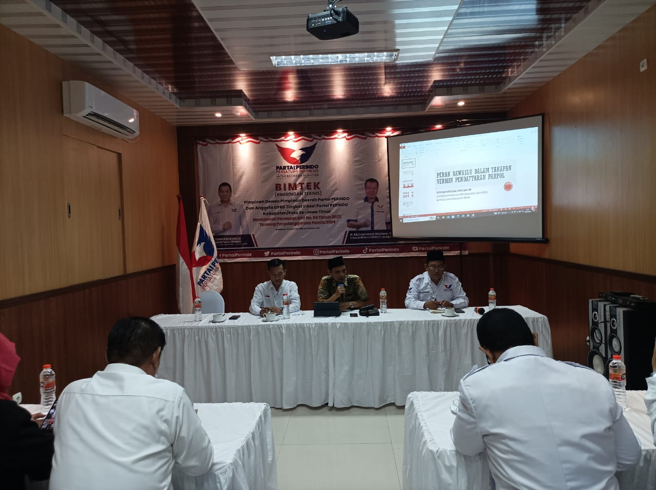 Mengisi Perindo, Rusmi Paparkan Pengawasan Bawaslu dalam Verifikasi Administrasi Partai Politik