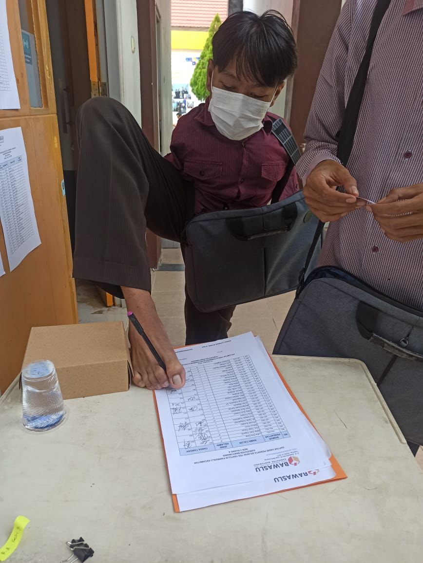 Cerita Wahyu Riyanto, Penyandang Disabilitas yang Ikut Seleksi Panwascam Banyuwangi