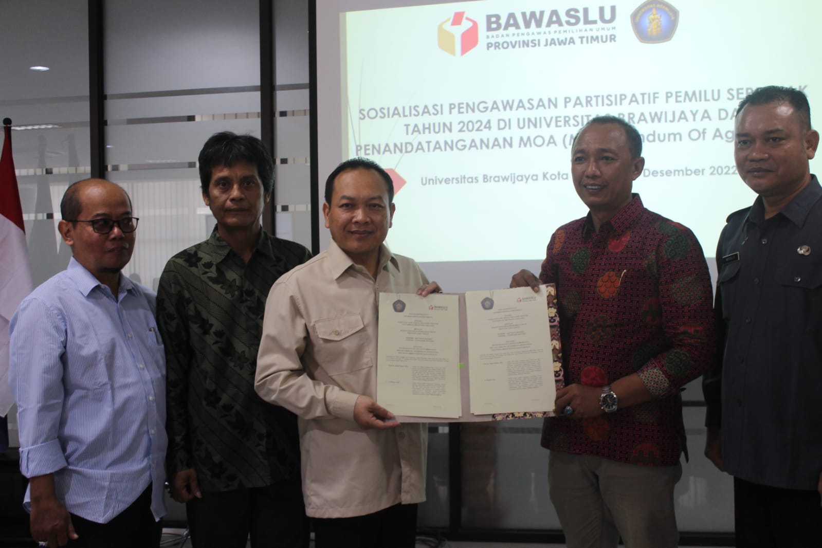 Bawaslu Jatim Pertegas Kerjasama dengan FISIP UB dalam Pengembangan SDM dan Riset