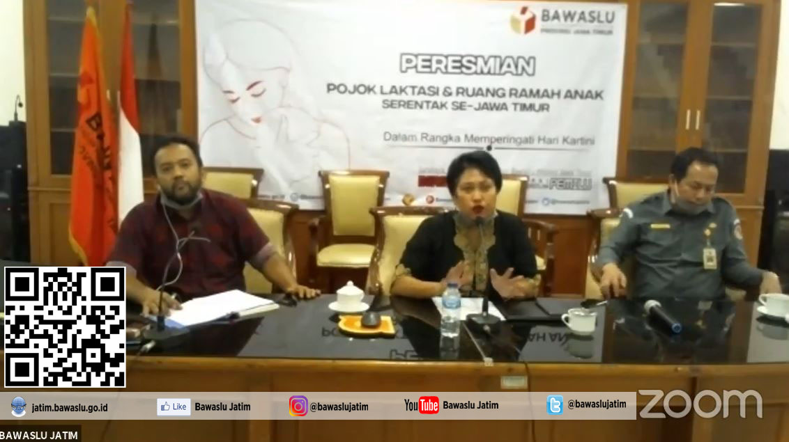 Bawaslu se-Jawa Timur Luncurkan Pojok Laktasi dan Ruang Ramah Anak