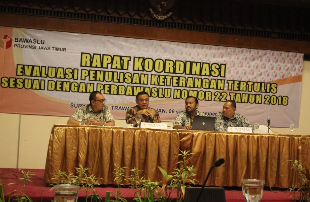 Ikhwanudin Alfianto Jelaskan Peradilan Pemilu di Bawaslu Jatim