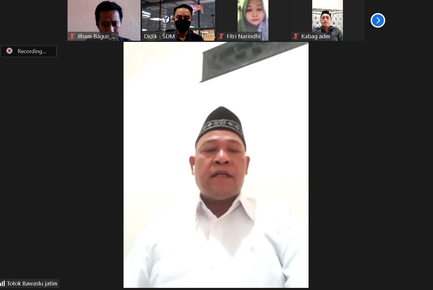 Apel Virtual, Totok: Jaga Silaturrahmi dan Saling Mendoakan