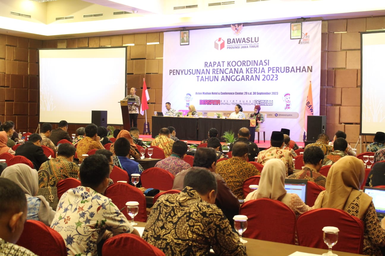 Bawaslu Jatim Rancang Rencana Kerja Perubahan Anggaran 2023