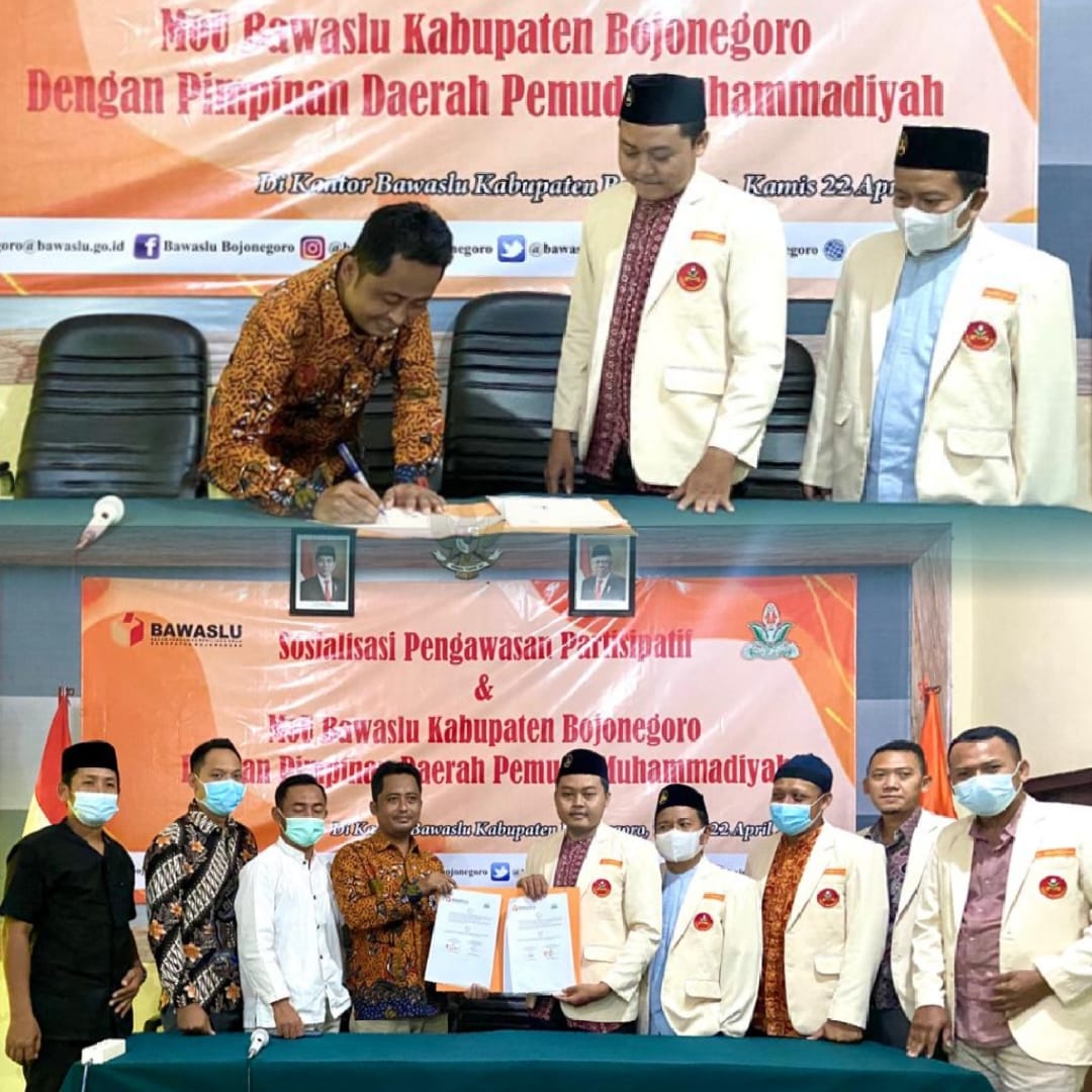 Tumbuh Kembangkan Pengawasan Partisipatif, Bawaslu Bojonegoro Kerjasama dengan PD Pemuda Muhammadiyah