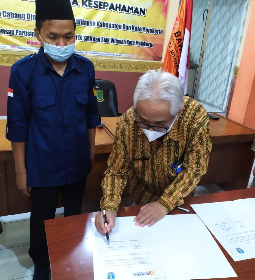 Bawaslu Kota Mojokerto Kerjasama dengan Cabang Dinas Pendidikan Demi Pengawasan Partisipatif