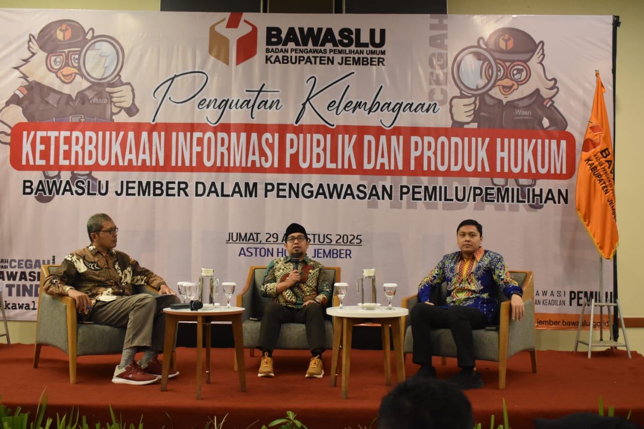 Penguatan Kelembagaan dalam Keterbukaan Informasi, Gus Khozin sebut Bawaslu sebagai Penjaga Demokrasi