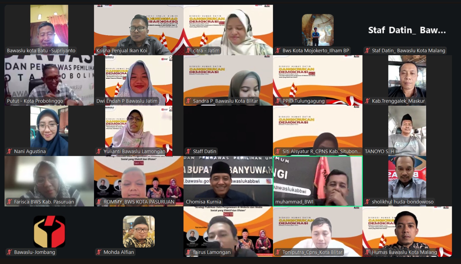 Cangkruan Seri ke-10, Endah Ajak Saling Jaga Demokrasi