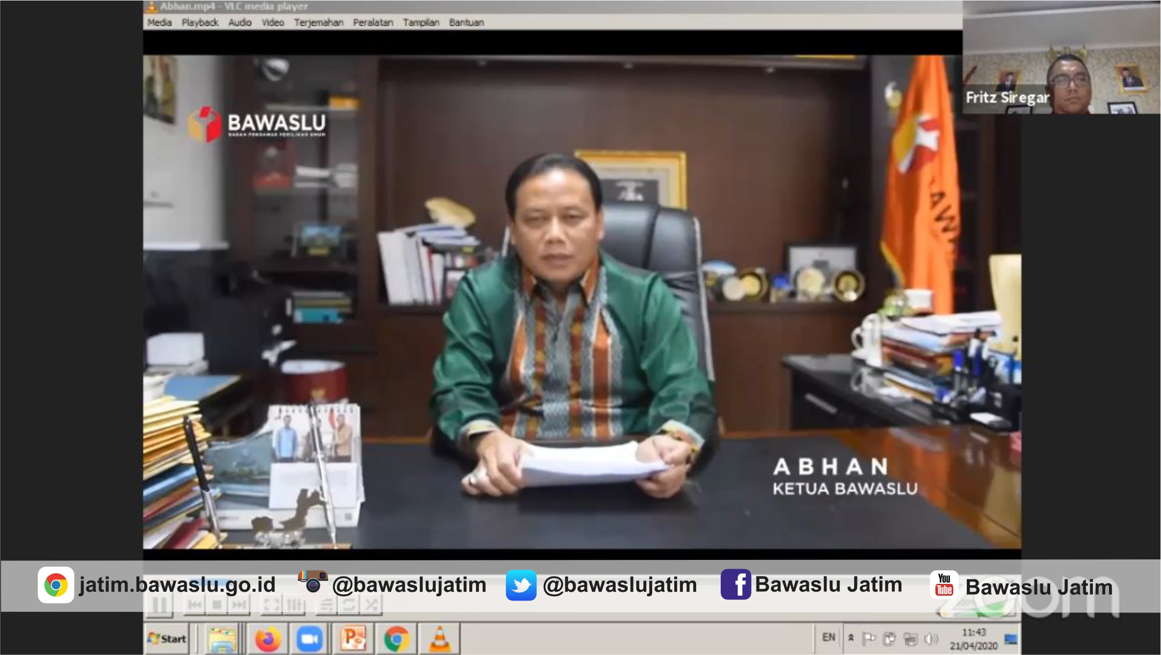 Semangat Kartini dan Apresiasi Abhan terhadap Peluncuran Ruang Laktasi Bawaslu Jatim