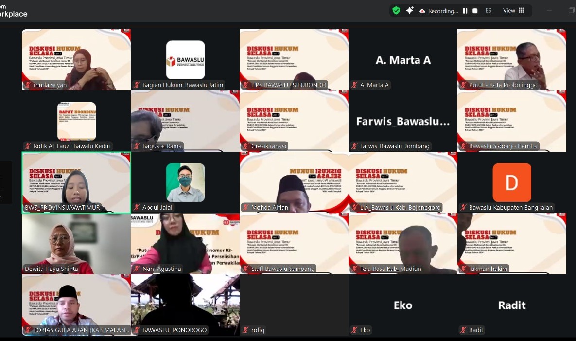 DHS Seri ke-7, Bawaslu Jatim Bahas Putusan MK tentang DPD di Sumbar