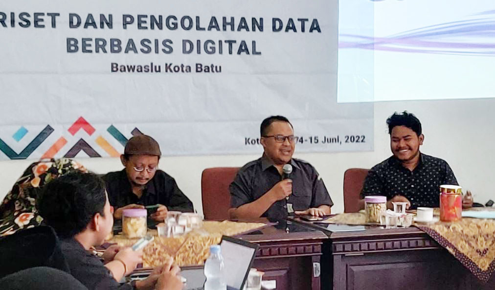 Identifikasi Trend Pelanggaran, Bawaslu Batu Selenggarakan Pelatihan Riset Berbasis Data Digital