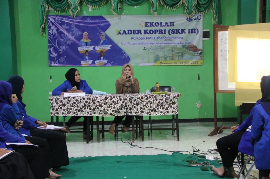 Di Kopri PMII Sumenep, Ely: Ayo Dampingi Masyarakat untuk Awasi Pemilu 2024