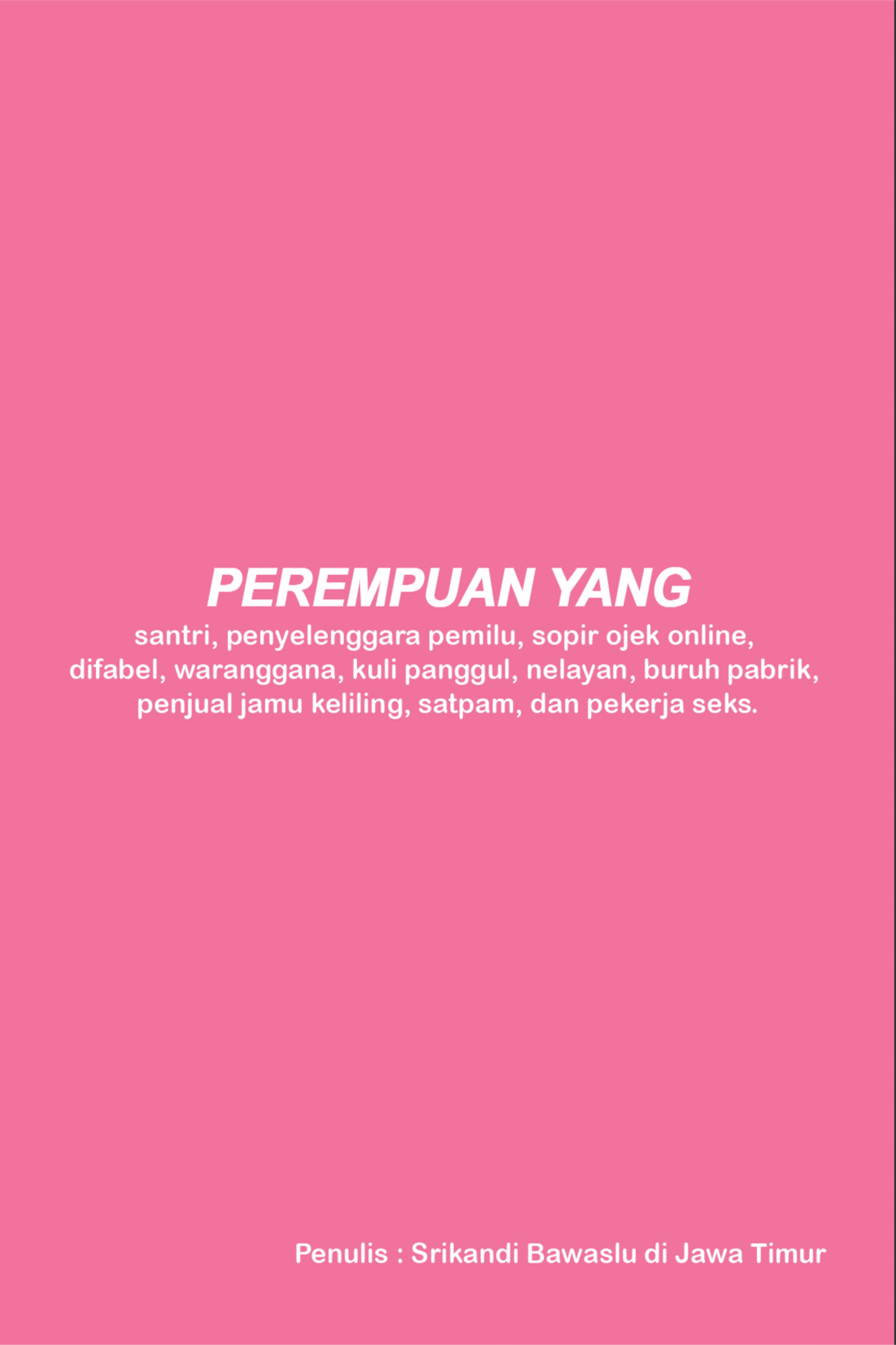Buku Perempuan Yang..