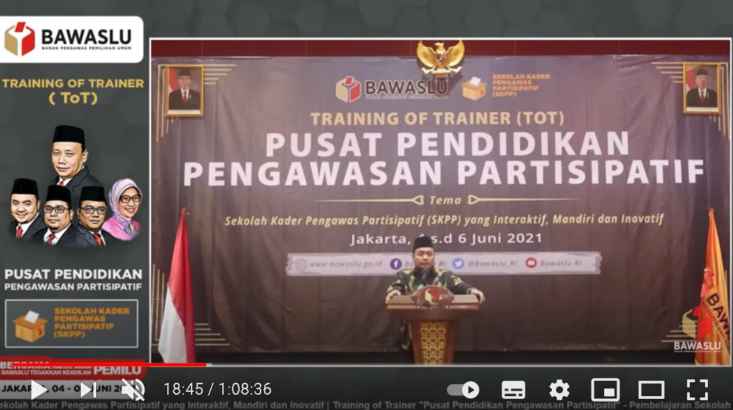 SKPP Prioritas Nasional, Afif: Agar Satu Frekuensi dalam Irama Pengawasan Pemilu