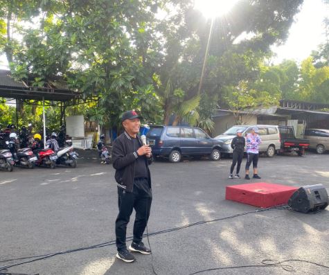 Tingkatkan Kebersamaan, Bawaslu Jatim Senam Bersama dengan Warga dan Panwascam se-Kota Surabaya