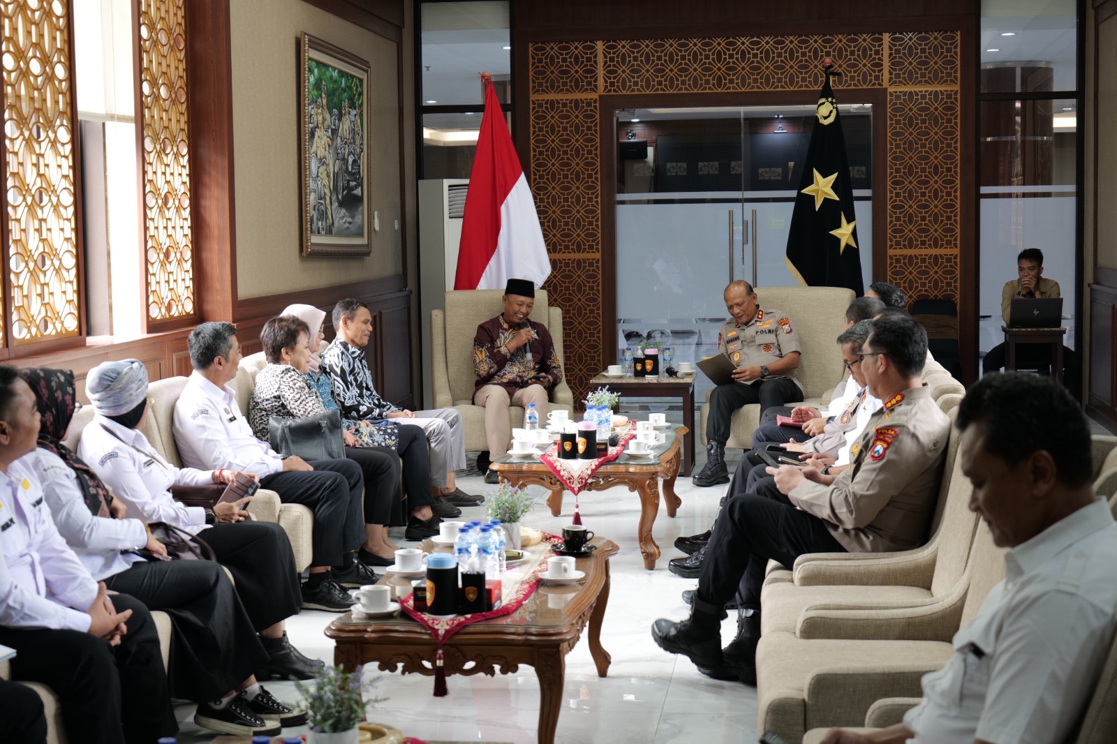 Audiensi Bawaslu Jatim dengan Polda
