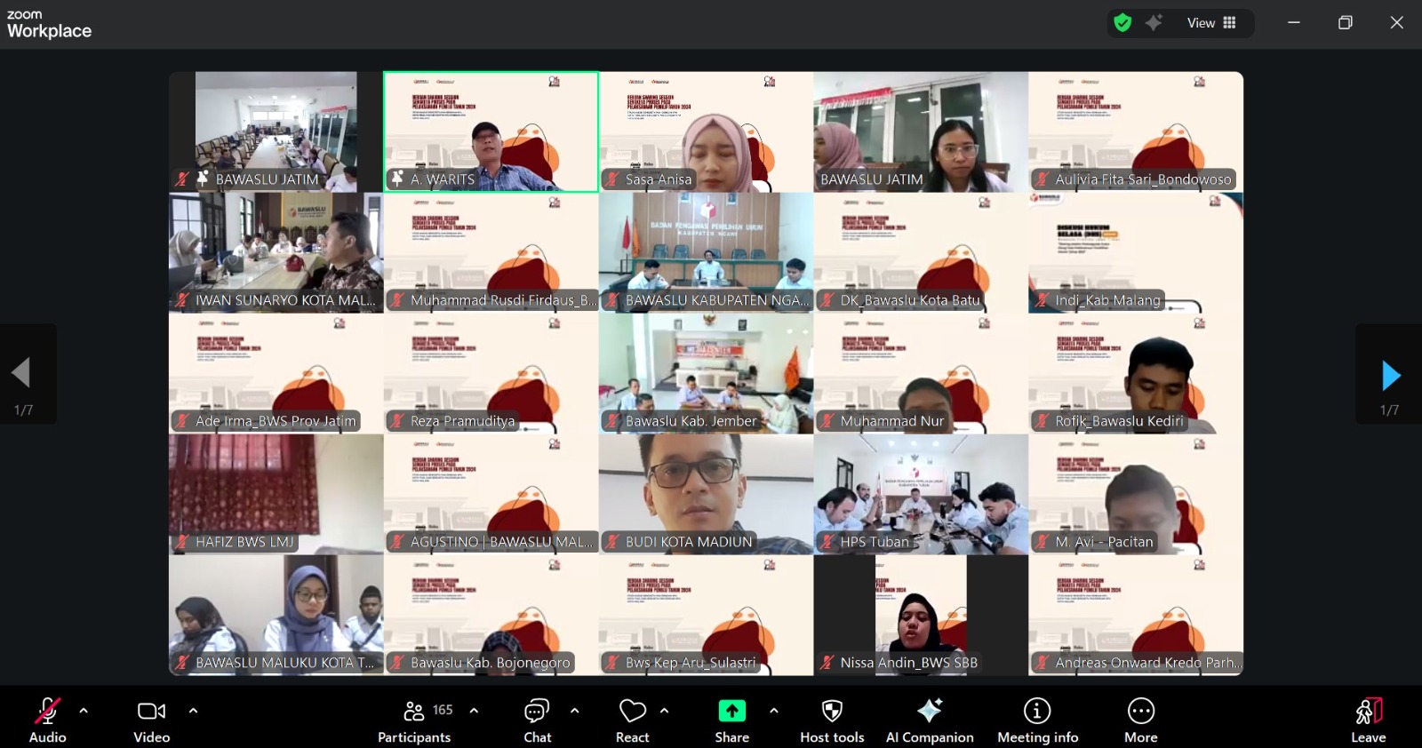 Suasana Rebboan Bawaslu Jatim, pada Rabu, 11 Februari 2026