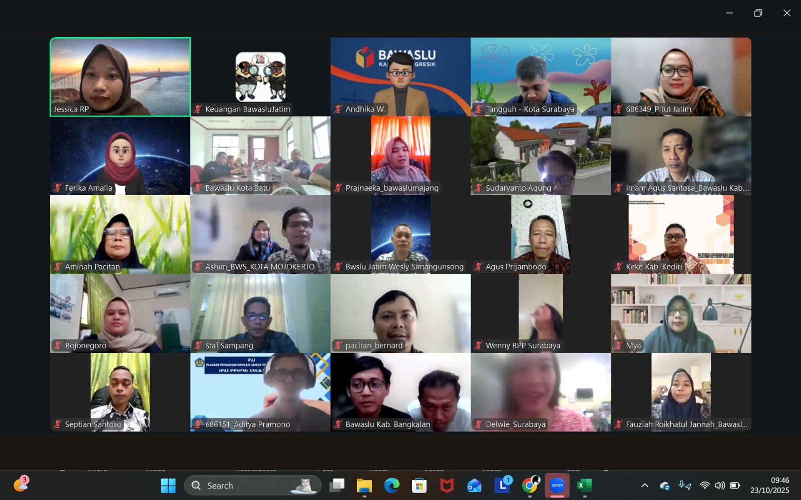 Bersiap Hadapi Akhir Tahun, Bawaslu Jatim bagi Resep dengan Satker Baru