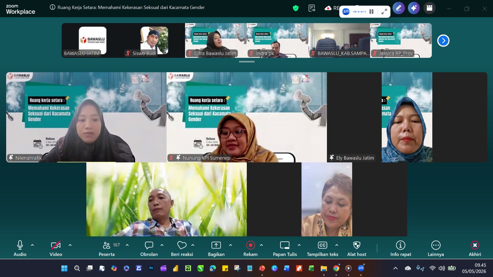 Ketua Bawaslu Jatim, A. Warits saat PPKS.