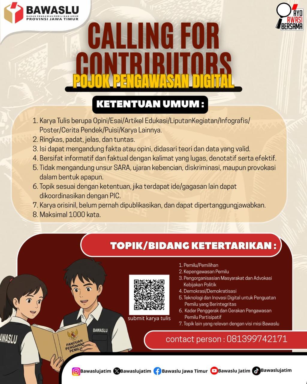 CALLING FOR CONTRIBUTORS
