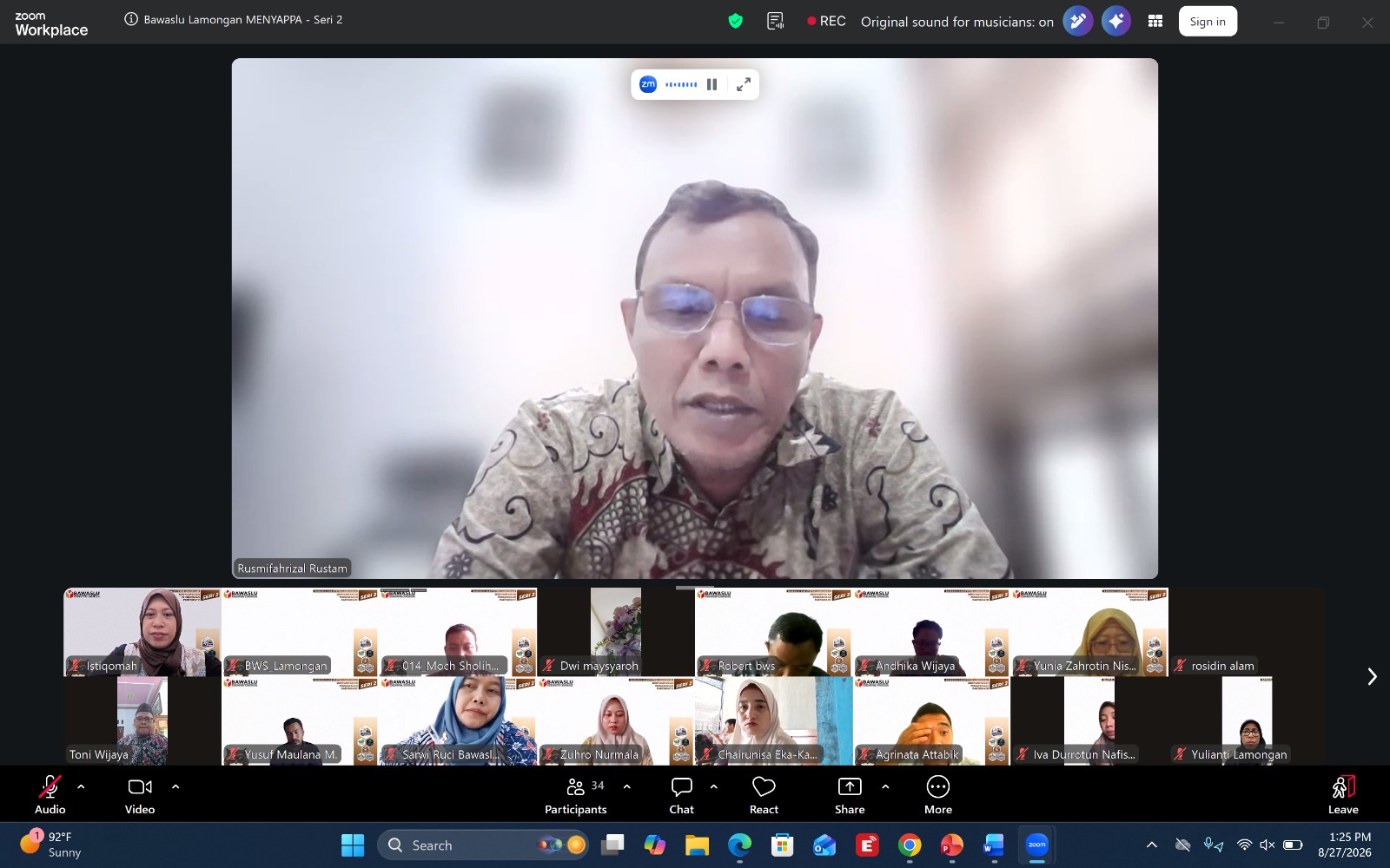 Rusmi di P2P Lamongan