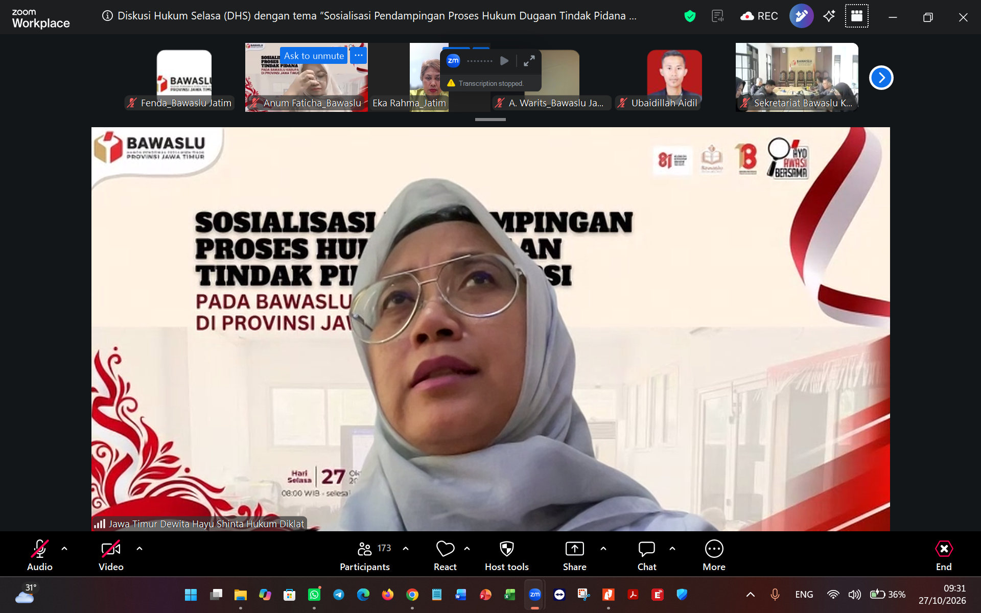 DHS di Pelatihan Tipikor