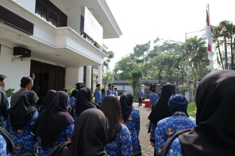 Upacara Harkitnas Bawaslu Jatim