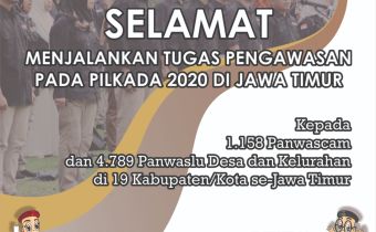 Panwaslu Ad Hoc se-Jatim Kembali Diaktifkan