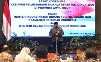 Di Hadapan Menkopolhukam, Amin Paparkan Persiapan Pilkada Jatim 2020