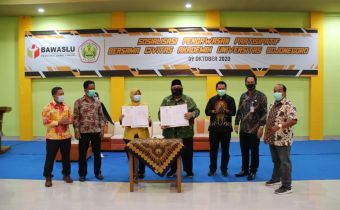 Tingkatkan Pengawasan Partisipatif, Bawaslu Jatim Jalin Kerjasama dengan Universitas Bojonegoro