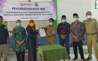 Kembangkan Pusat Pendidikan Pengawasan Partisipatif, Bawaslu Sampang Jalin Kerjasama dengan SMK Darussalam