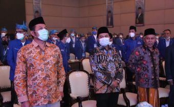 Hadiri Pelantikan Demokrat, Aang Harap Partai Politik Bersinergi dengan Penyelenggara Pemilu