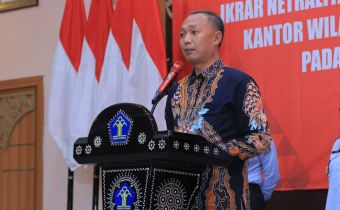 Ikrar Netralitas ASN Kemenkumham Jatim, A. Warits: Implementasi Kedaulatan Rakyat