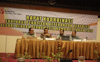 Ikhwanudin Alfianto Jelaskan Peradilan Pemilu di Bawaslu Jatim