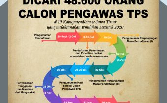 Segera Dibuka, Bawaslu se-Jatim akan Rekrut 48.600 Pengawas TPS