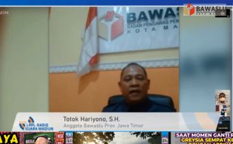 Di Suara Madiun, Totok Jabarkan Potensi Sengketa Pemilu 2024