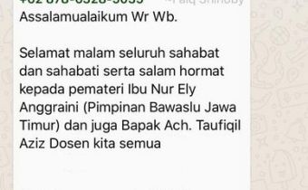 Apapun Sarananya, Pengawasan Partisipatif Tujuannya