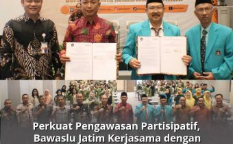 Perkuat Pengawasan Partisipatif, Bawaslu Jatim Kerjasama dengan Uniska dan UPN Veteran