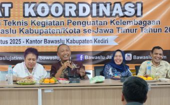 Bawaslu Jatim Lakukan Penguatan Kelembagaan Berbasis Koorwil dengan 8 Bidang Utama