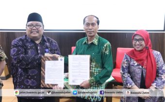 Untuk Pengawasan Partisipatif, Bawaslu Jatim Menandatangani Kerja Sama dengan Universitas Muhammadiyah Sidoarjo