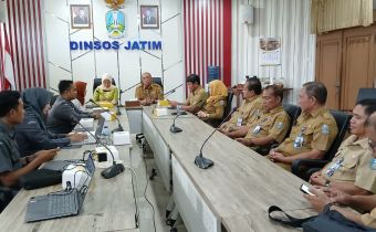 Bawaslu Jatim audiensi Dinsos
